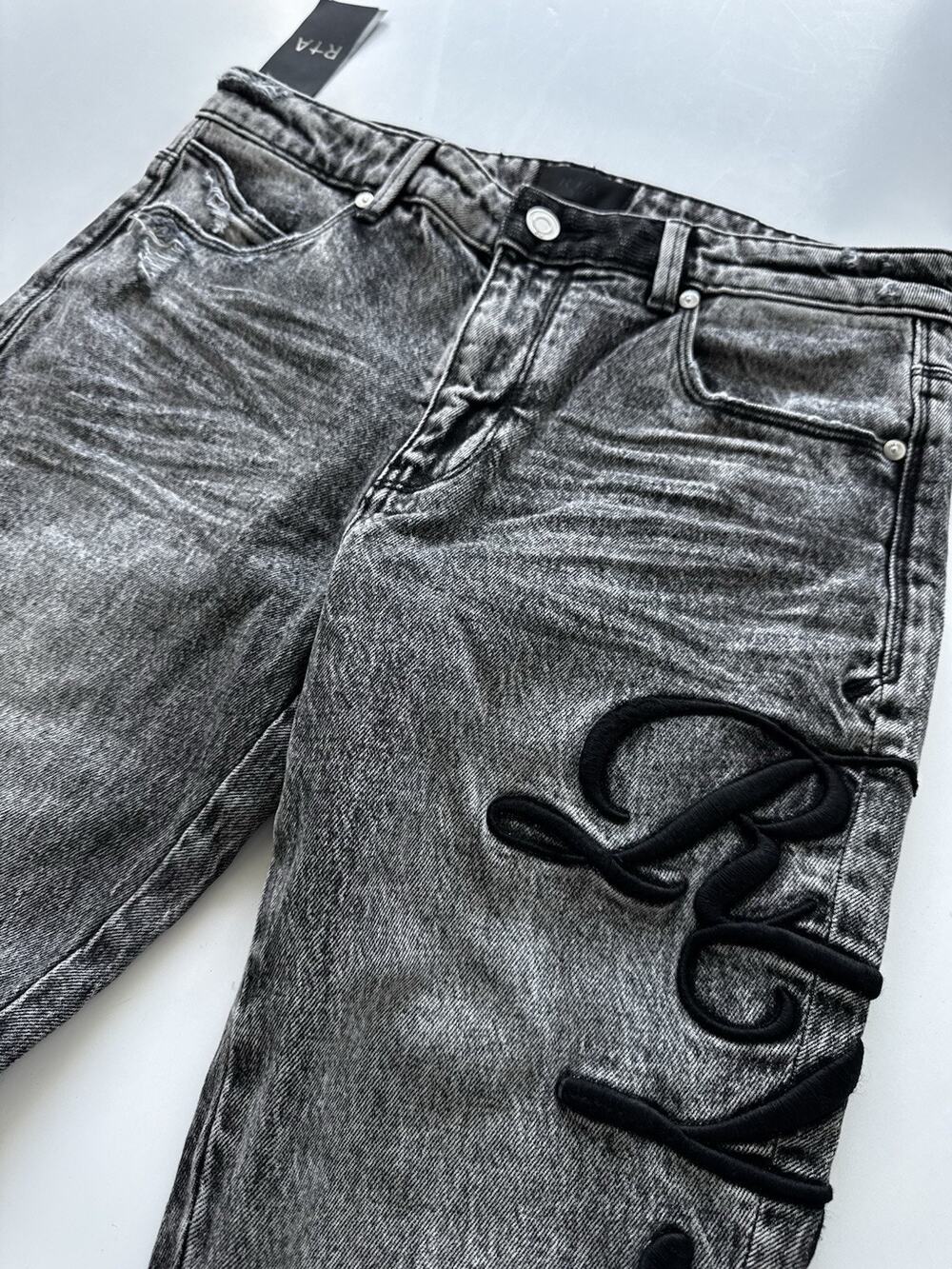 RTA Bryant Embroidered Skinny Jeans Men’s Size 31